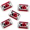 Big Dot of Happiness Happy Little Ladybug - Mini Candy Bar Wrapper Stickers - Baby Shower or Birthday Party Small Favors - 40 Count